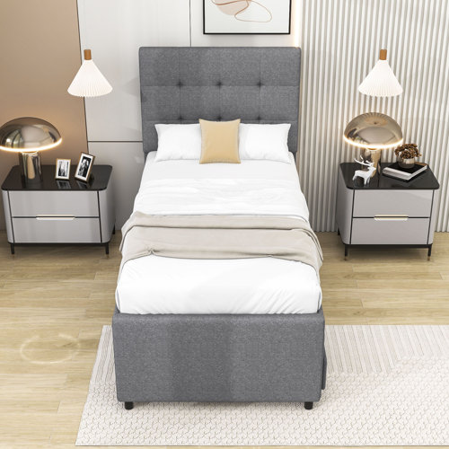 Red Barrel Studio® Blonnie Tufted Storage Platform Bed Wayfair